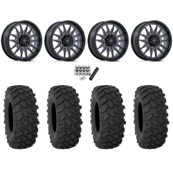 System 3 XTR370 35x10-20 Tires on MSA M55 Commander Matte Gunmetal Wheels