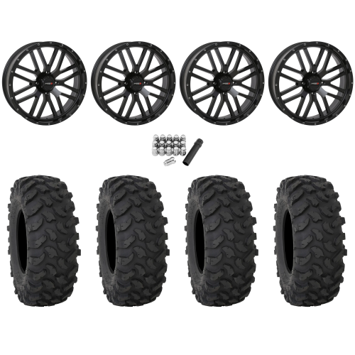System 3 XTR370 40x10-24 Tires on System 3 Offroad ST-3 Matte Black Wheels