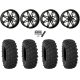 System 3 XTR370 40x10-24 Tires on System 3 Offroad ST-7 Gloss Black Milled (24x9) Wheels