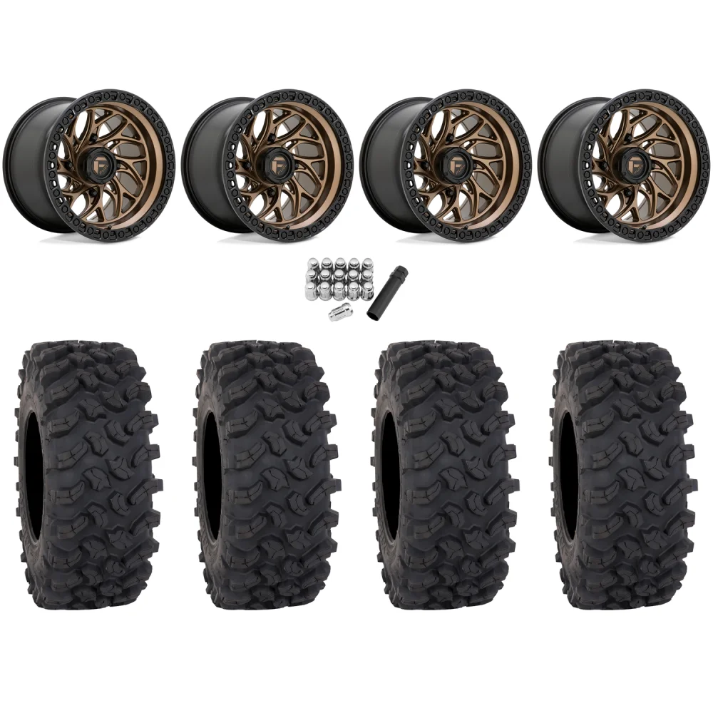 System 3 Offroad XTR370W 32x12-15 (10ply) Radial Tires on Fuel Runner Matte Bronze (15x10) Wheels, complete kit