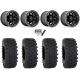 System 3 Offroad XTR370W 32x12-15 (10ply) Radial Tires on Fuel Unit Matte Black (15x10) Wheels