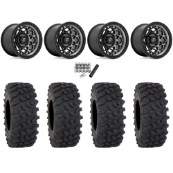 System 3 Offroad XTR370W 32x12-15 (10ply) Radial Tires on Fuel Unit Matte Gunmetal (15x10) Wheels