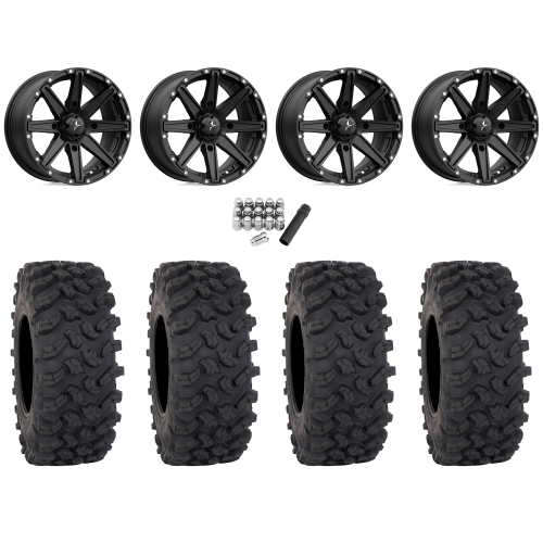 System 3 Offroad XTR370W 32x12-15 (10ply) Radial Tires on MSA M33 Clutch Satin Black (15x10) Wheels