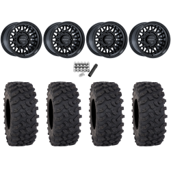 System 3 Offroad XTR370W 32x12-15 (10ply) Radial Tires on Raceline A13 Omega Gloss Black (15x10) Wheels