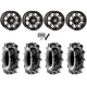 Terache Aztex XL 32x9-14 (8ply) Tires on High Lifter HL3 Gloss Black Wheels