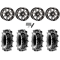 Terache Aztex XL 28x9-14 (8ply) Tires on High Lifter HL3 Machined Wheels