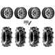 Terache Aztex XL 28x9-14 (8ply) Tires on MSA M45 Portal Machined Wheels