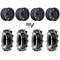 Terache Aztex XL 28x9-14 (8ply) Tires on MSA M49 Creed Matte Black Wheels