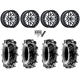 Terache Aztex XL 30x9-14 (8ply) Tires on MSA M52 Radar Machined Wheels