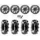Terache Aztex XL 28x9-14 (8ply) Tires on System 3 Offroad ST-3 Matte Black Wheels