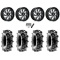 Terache Aztex XL 33x9-18 (8ply) Tires on Fuel Kompressor Gloss Black Milled Wheels