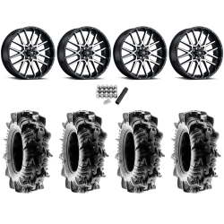 Terache Aztex XL 33x9-18 (8ply) Tires on ITP Hurricane Machined Wheels