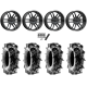 Terache Aztex XL 33x9-18 (8ply) Tires on MSA M43 Fang Titanium Tint Wheels
