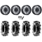 Terache Aztex XL 33x9-18 (8ply) Tires on MSA M55 Commander Matte Gunmetal Wheels