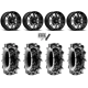 Terache Aztex XL 34.5x9-16 (8ply) Tires on MSA M40 Rogue Titanium Tint Wheels