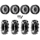 Terache Aztex XL 35x9-20 (8ply) Tires on Fuel Arc Gloss Black Milled Wheels