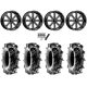 Terache Aztex XL 35x9-20 (8ply) Tires on MSA M34 Flash Gloss Black Milled Wheels