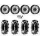 Terache Aztex XL 35x9-20 (8ply) Tires on MSA M35 Bandit Gloss Black Milled Wheels