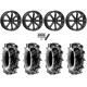 Terache Aztex XL 35x9-20 (8ply) Tires on MSA M42 Bounty Matte Black Milled Wheels