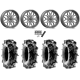 Terache Aztex XL 35x9-20 (8ply) Tires on MSA M47 Sniper Gunmetal Milled Wheels