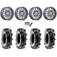 Terache Aztex XL 35x9-20 (8ply) Tires on MSA M55 Commander Platinum Machined Wheels