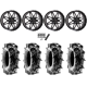 Terache Aztex XL 35x9-20 (8ply) Tires on System 3 Offroad ST-7 Gloss Black Milled Wheels