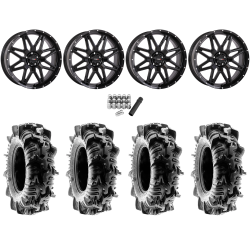 Terache Aztex XL 35x9-20 (8ply) Tires on System 3 Offroad ST-7 Gloss Black Wheels
