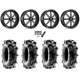 Terache Aztex XL 38x9-22 (8ply) Tires on Fuel Maverick Matte Black Milled Wheels