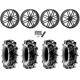 Terache Aztex XL 38x9-22 (8ply) Tires on System 3 Offroad Gunmetal Grey Wheels