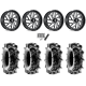 Terache Aztex XL 44x9.5-24 (8ply) Tires on Fuel Triton Gloss Black Milled Wheels