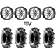 Terache Aztex XL 44x9.5-24 (8ply) Tires on MSA M45 Portal Machined Wheels