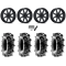 Terache Aztex XL 44x9.5-24 (8ply) Tires on MSA M54 Spark Gloss Black Wheels