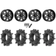 Terache Aztex XX 28x8.5-14 Tires on MSA M26 Vibe Gloss Black Milled Wheels