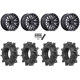 Terache Aztex XX 28x8.5-14 Tires on MSA M49 Creed Matte Black & Machined Wheels