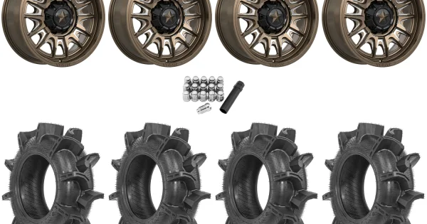 Terache Aztex XX 34x8.5-18 Tires on MSA M55 Commander Gloss Bronze ...