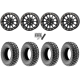 Terache Stryker 30x10-14 (8ply) Tires on Frontline 223 Matte Black Beadlock Wheels