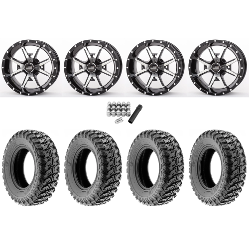 Terache Stryker 32x10-14 (8ply) Tires on Frontline 556 Machined Wheels
