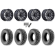 Terache Stryker 30x10-14 (8ply) Tires on MSA M49 Creed Matte Black & Machined Wheels