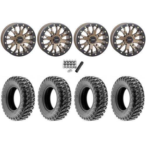 Terache Stryker 28x9-14 (8ply) Tires on System 3 Offroad ST-3 Bronze Wheels