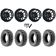 Terache Stryker 32x10-15 (8ply) Tires on Frontline 762 Gloss Black Wheels