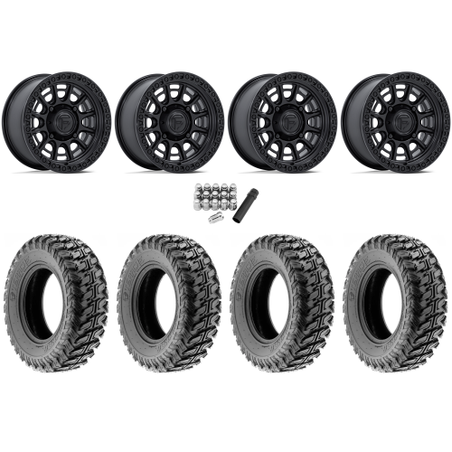 Terache Stryker 32x10-15 (8ply) Tires on Fuel Cycle Matte Black Wheels