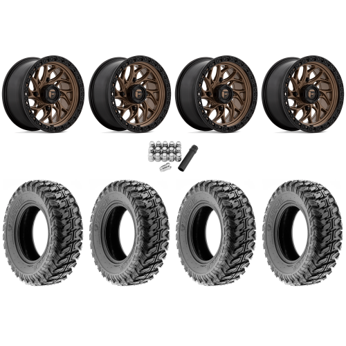 Terache Stryker 32x10-15 (8ply) Tires on Fuel Runner Matte Bronze Wheels