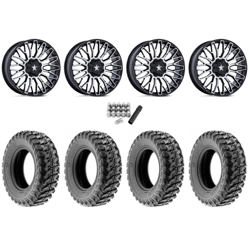 Terache Stryker 32x10-15 (8ply) Tires on MSA M50 Clubber Machined Wheels