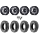 Terache Stryker 32x10-15 (8ply) Tires on MSA M50 Clubber Matte Black DDT Wheels