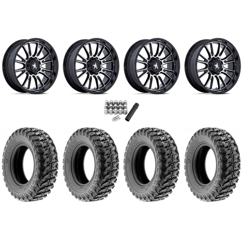 Terache Stryker 32x10-15 (8ply) Tires on MSA M51 Thunderlips Machined Wheels