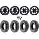 Terache Stryker 32x10-15 (8ply) Tires on MSA M51 Thunderlips Matte Black Wheels