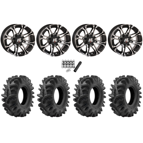 Terminator 28x10-14 Tires on High Lifter HL3 Machined Wheels Terminator 28x10-14 Tires on High Lifter HL3 Machined Wheels