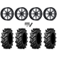 Tiron HS617 TT 40x11.2-20 Tires on MSA M54 Spark Gloss Black Milled Wheels