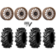Tiron HS617 TT 42x9.5-24 Tires on MSA M55 Commander Gloss Bronze Milled Wheels