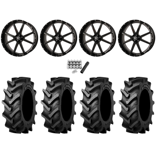 Tiron HS617 TT 44x11.2-24 Tires on Frontline 556 Gloss Black (24x9) Wheels